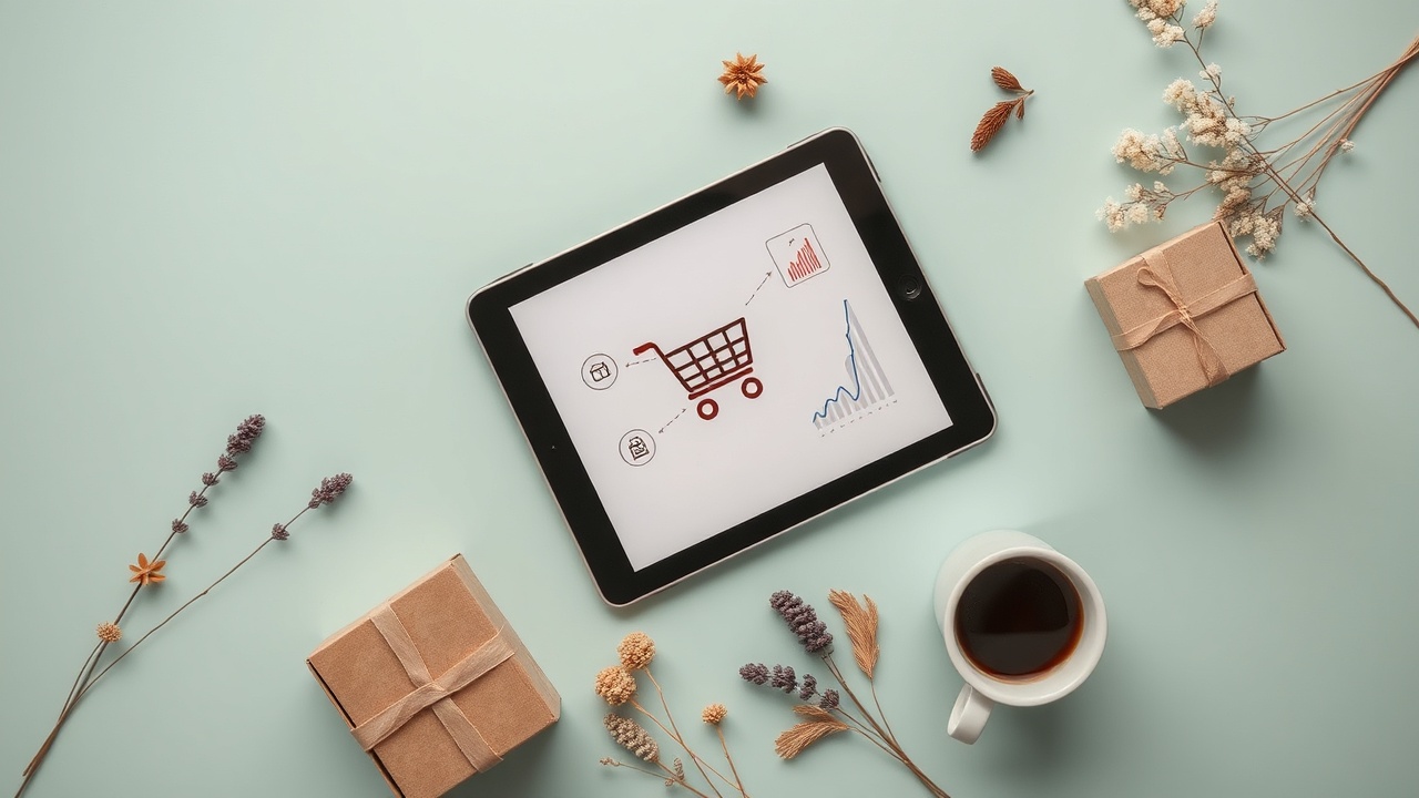 Дашборд e-commerce с графиками конверсии и среднего чека
